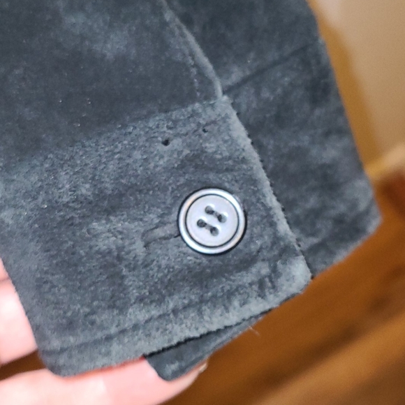 B.T. limited Suede Button Up Coat - Picture 4 of 10